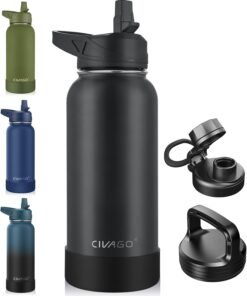 CIVAGO 32oz Insulated Stainless Steel Water Bottle
