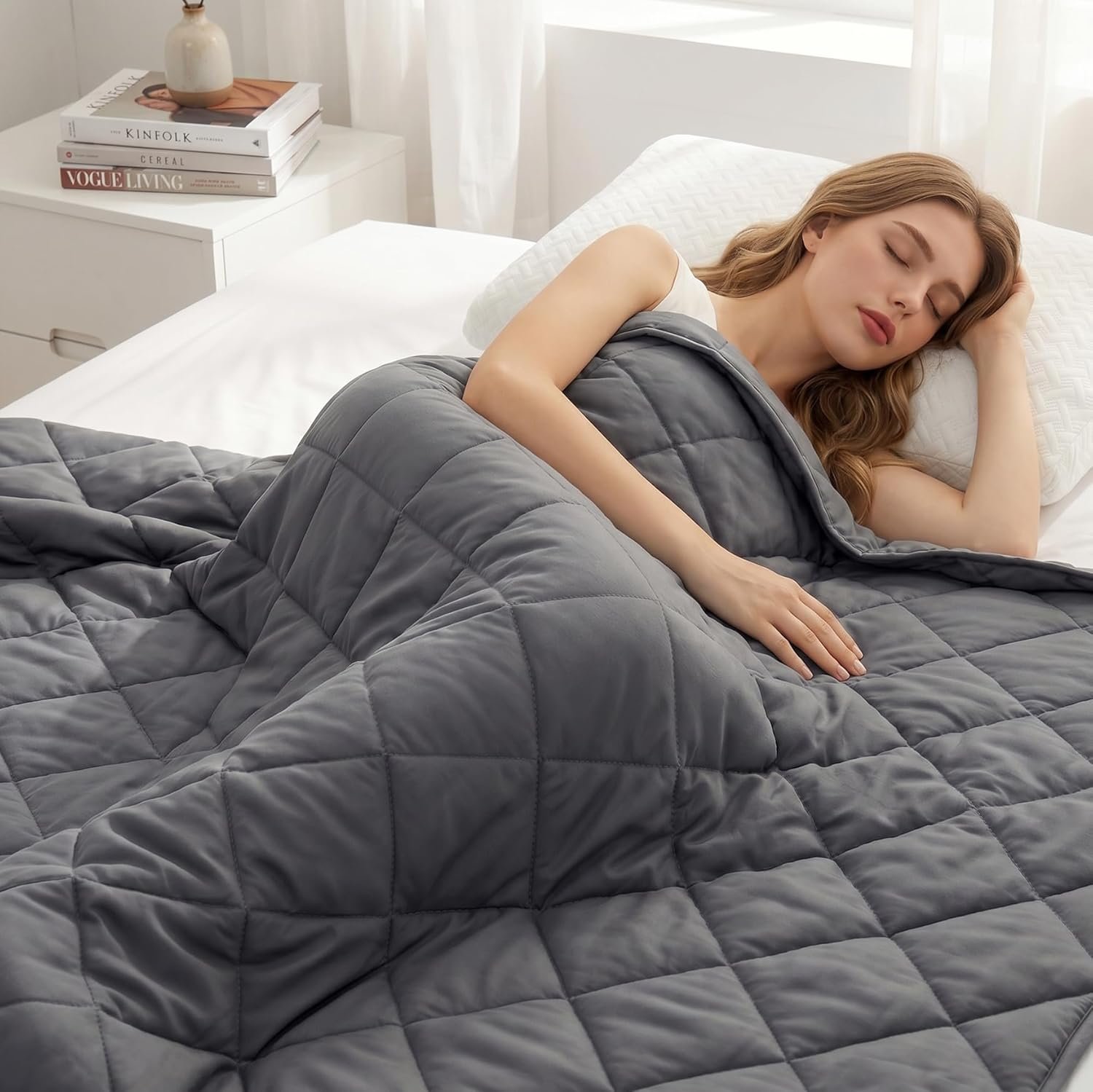 Weighted Blanket for Adults, Soft Cotton