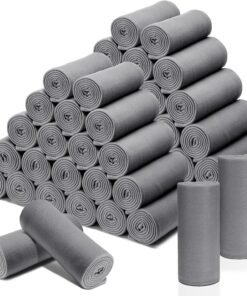Macarrie 50 Pack Gray Fleece Throw Blankets