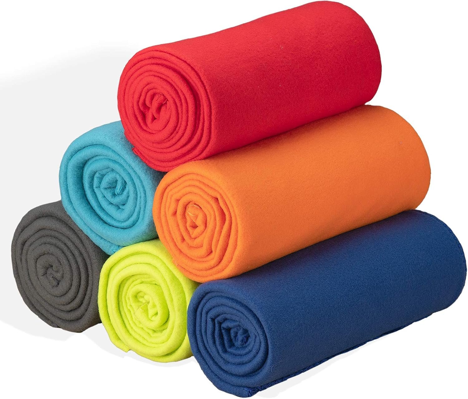 Cozy Fleece Blanket Bulk Pack of 6