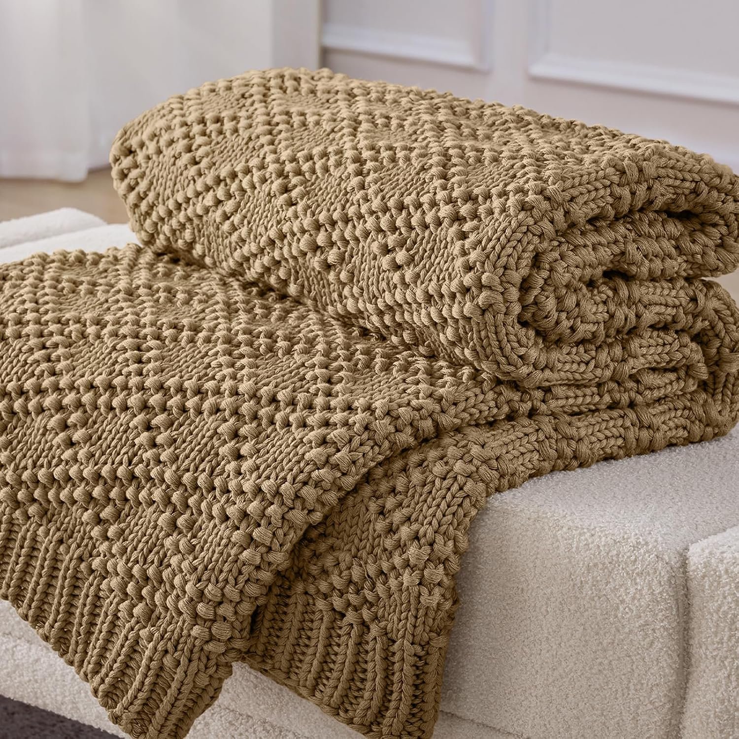 Weighted Knitted Blanket for Adults 60x80